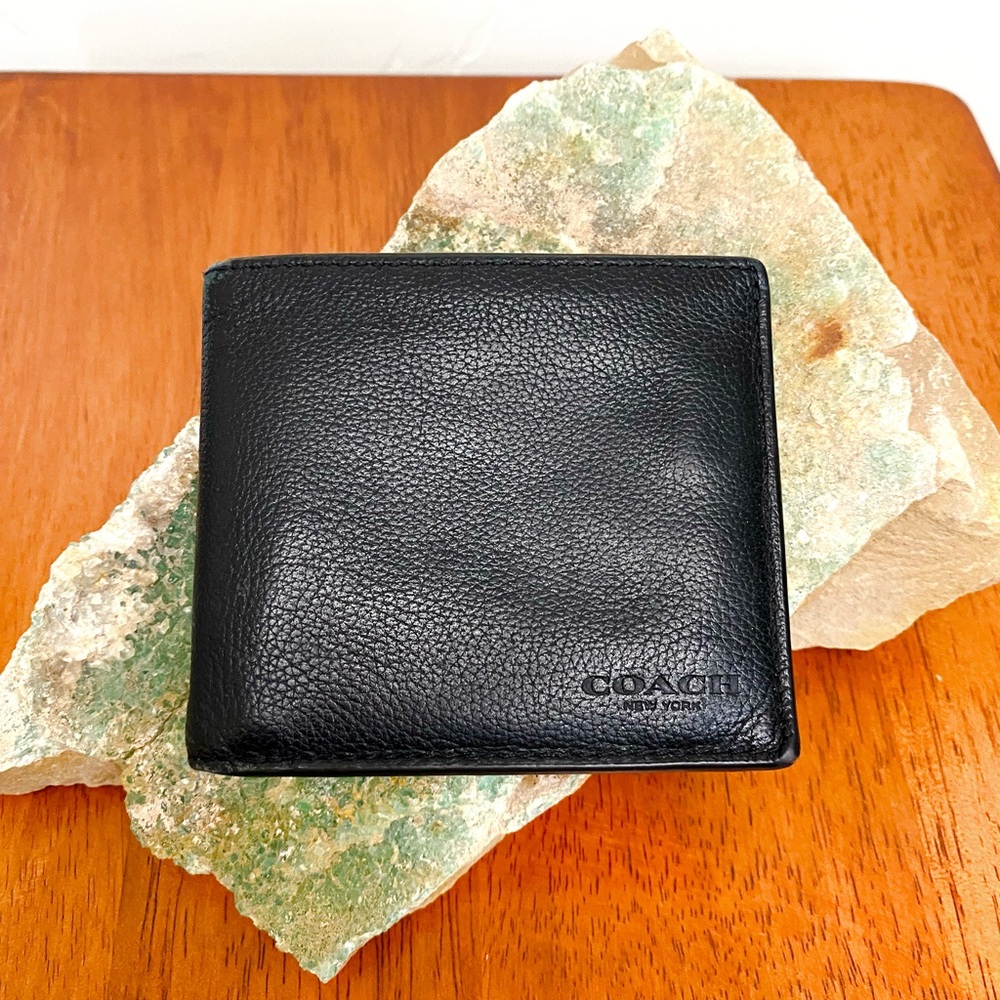 Coach Black Leather Men's Wallet